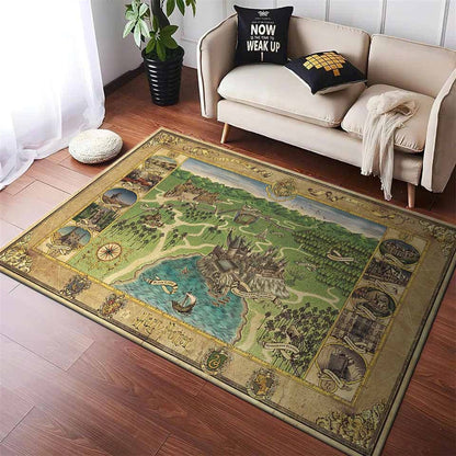 Harry Potter Hogwart Map Teppich