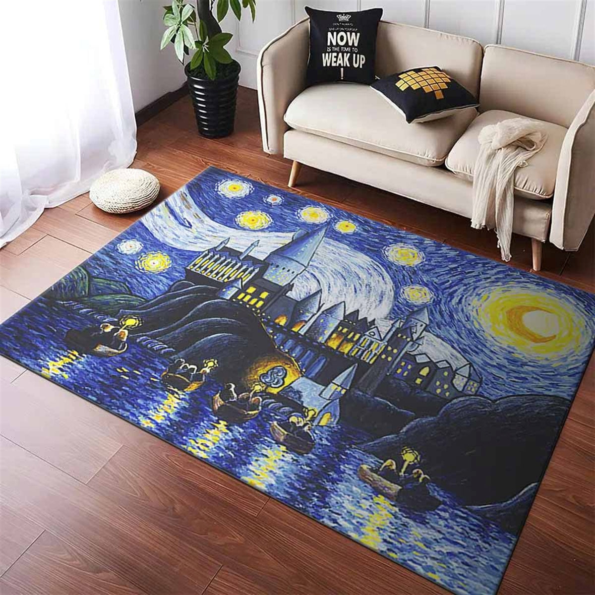 Harry Potter Hogwarts Starry Night Teppich