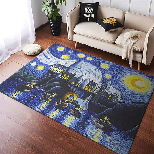 Harry Potter Hogwarts Starry Night Teppich