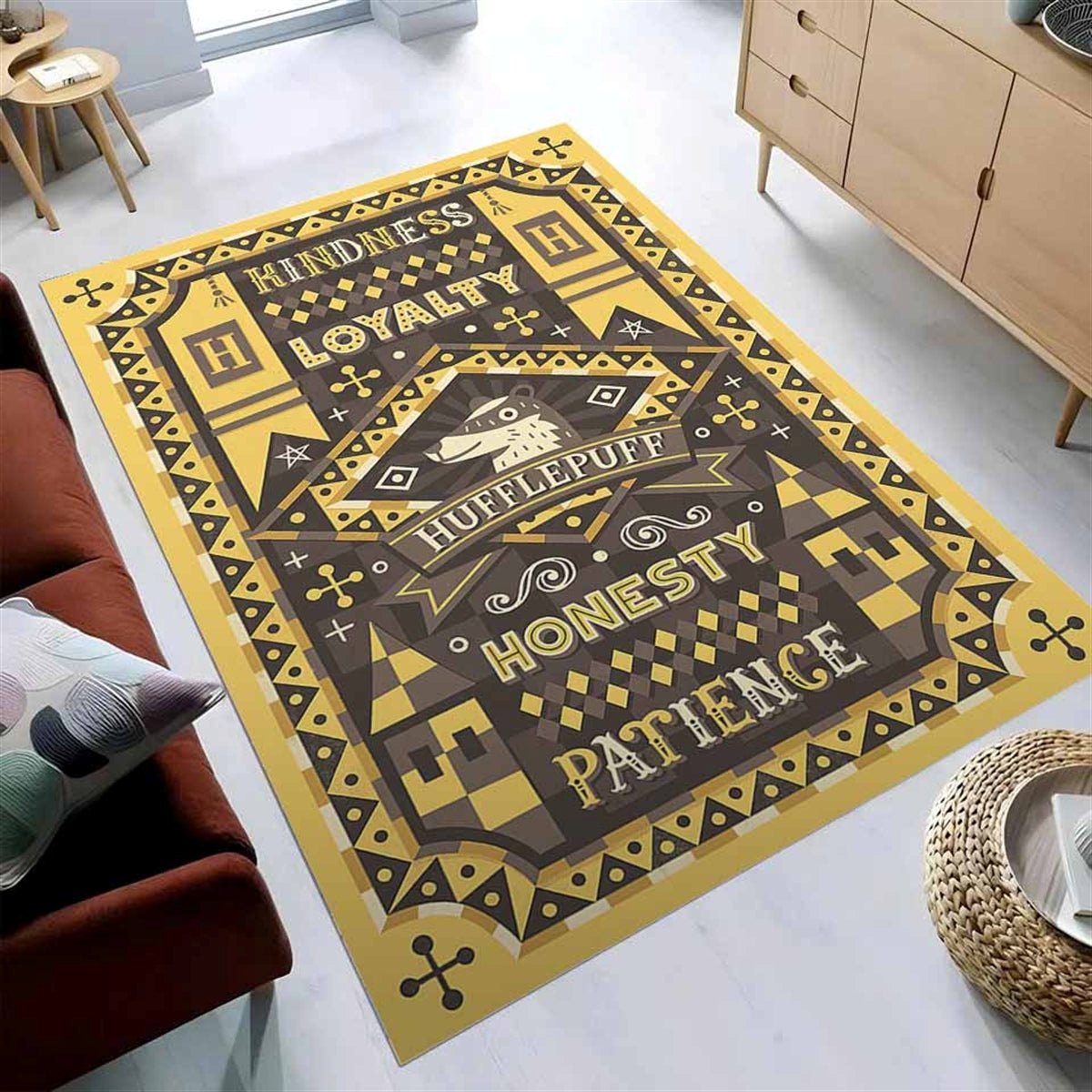 Harry Potter Hufflepuff - Haus Dekoration Teppich