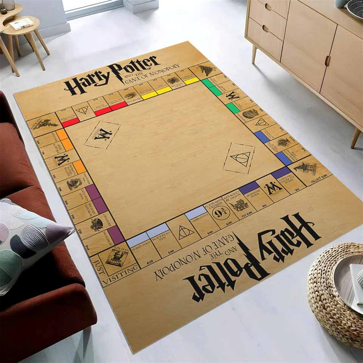 Harry Potter Monopoly Board Teppich