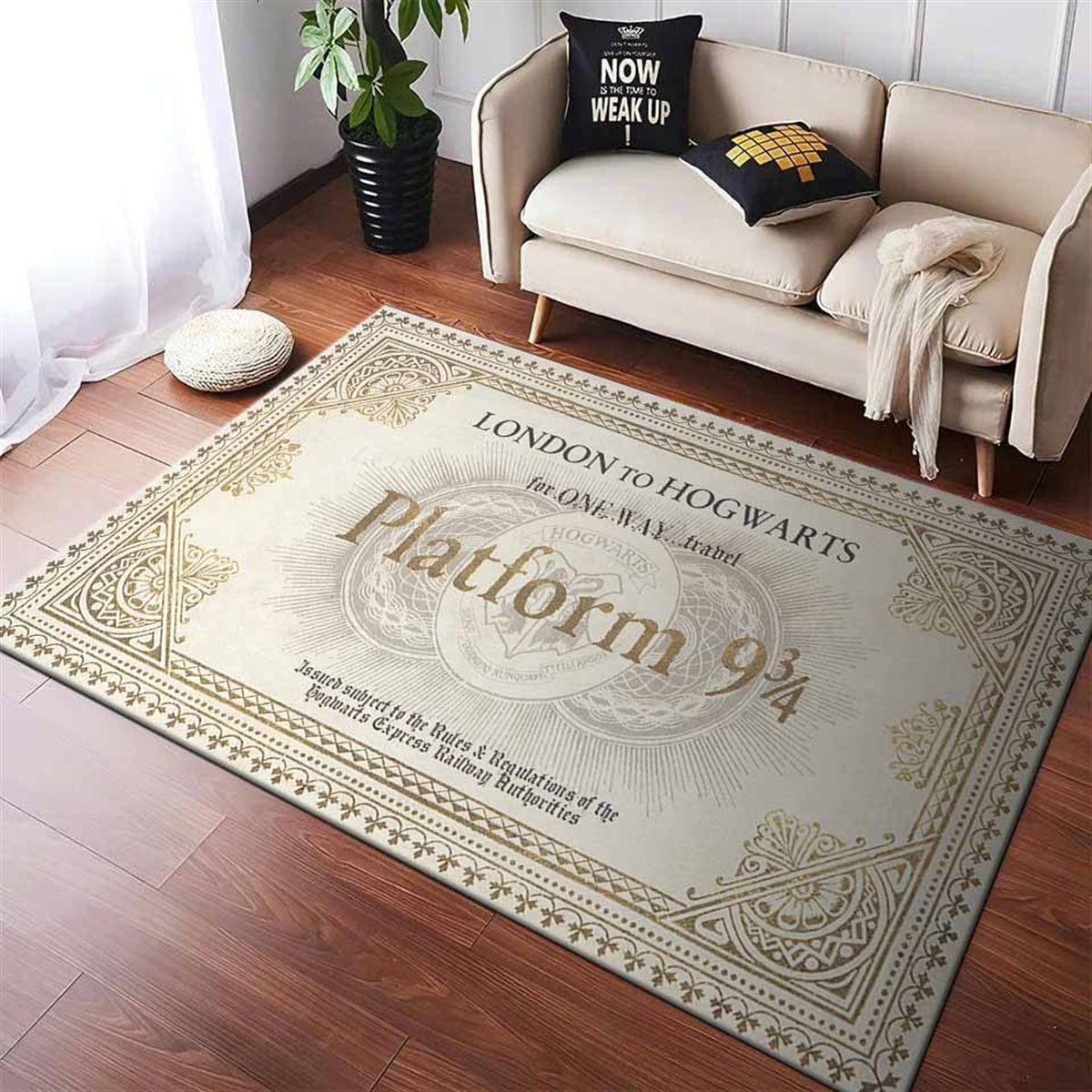 Harry Potter Train Ticket Teppich