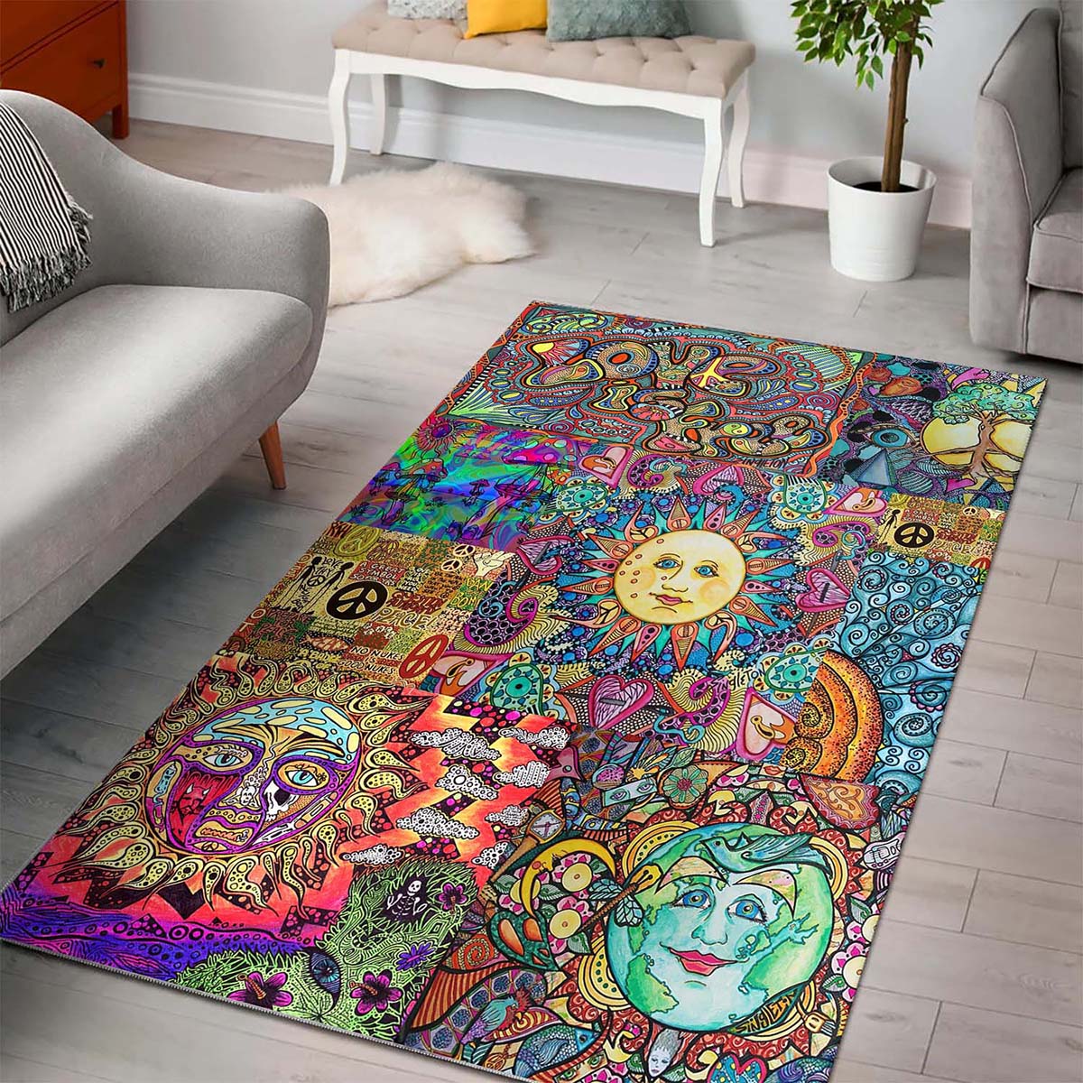 Hippie Haus Dekoration Teppich 3