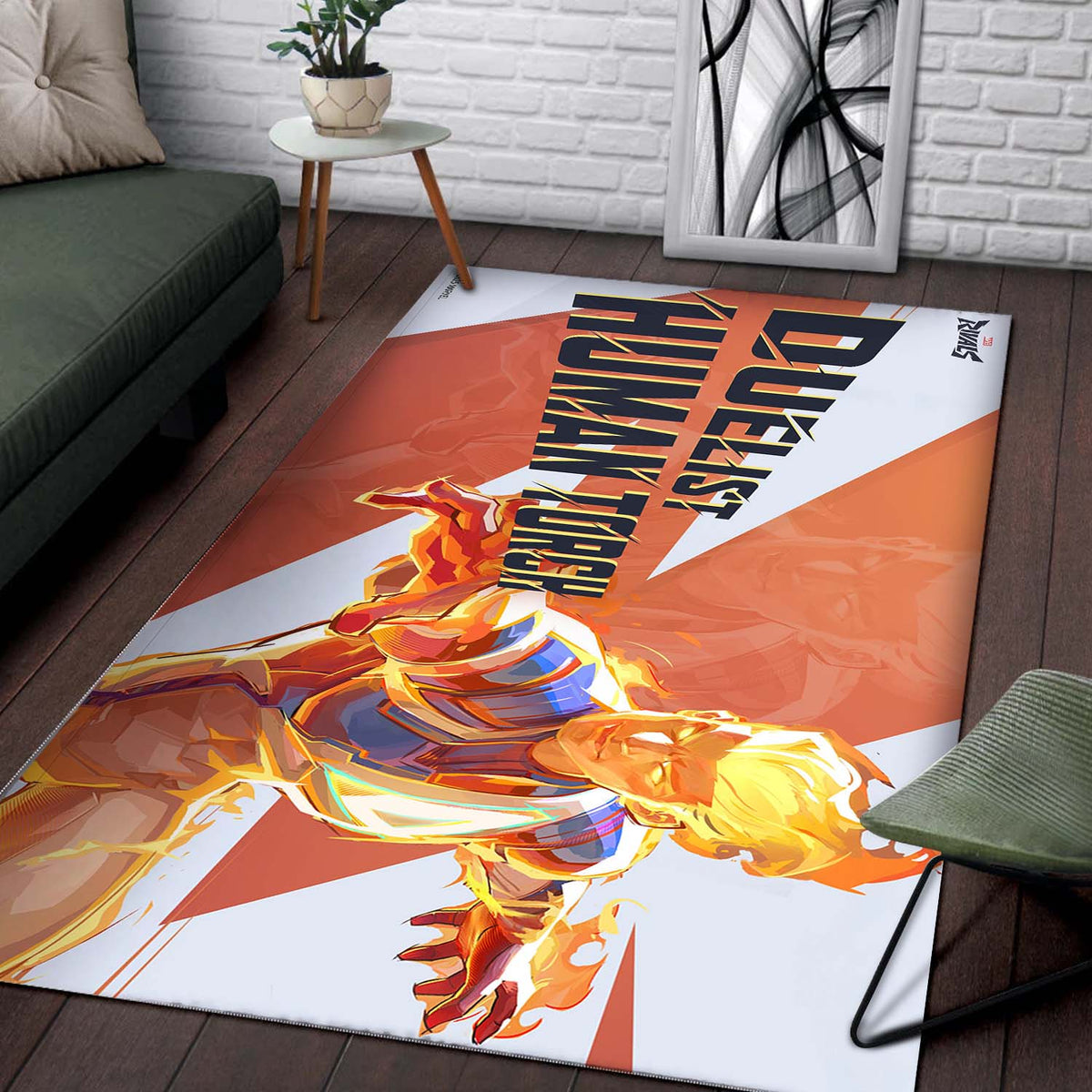Human Torch Marvel Teppich 2