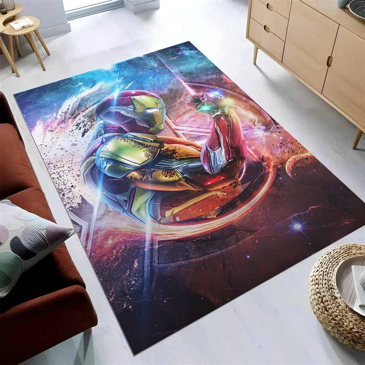 Iron Man Tapis Marvel Superhero Teppich