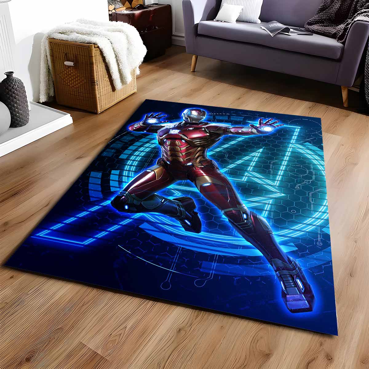 Ironman Avenger Marvel 1001 Teppich