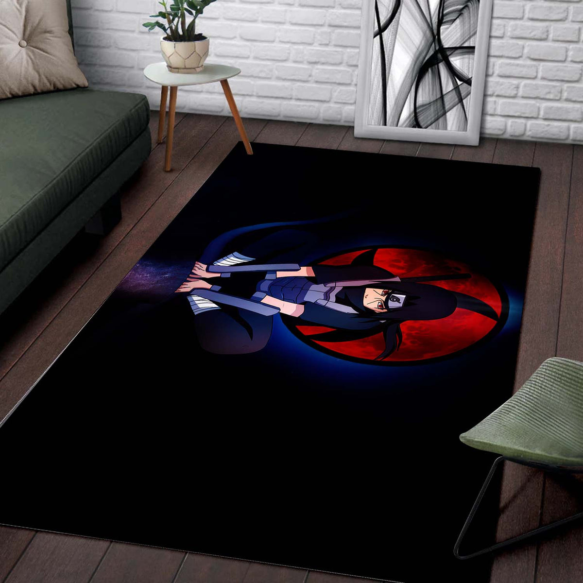 Itachi Uchiha Pose Teppich 2