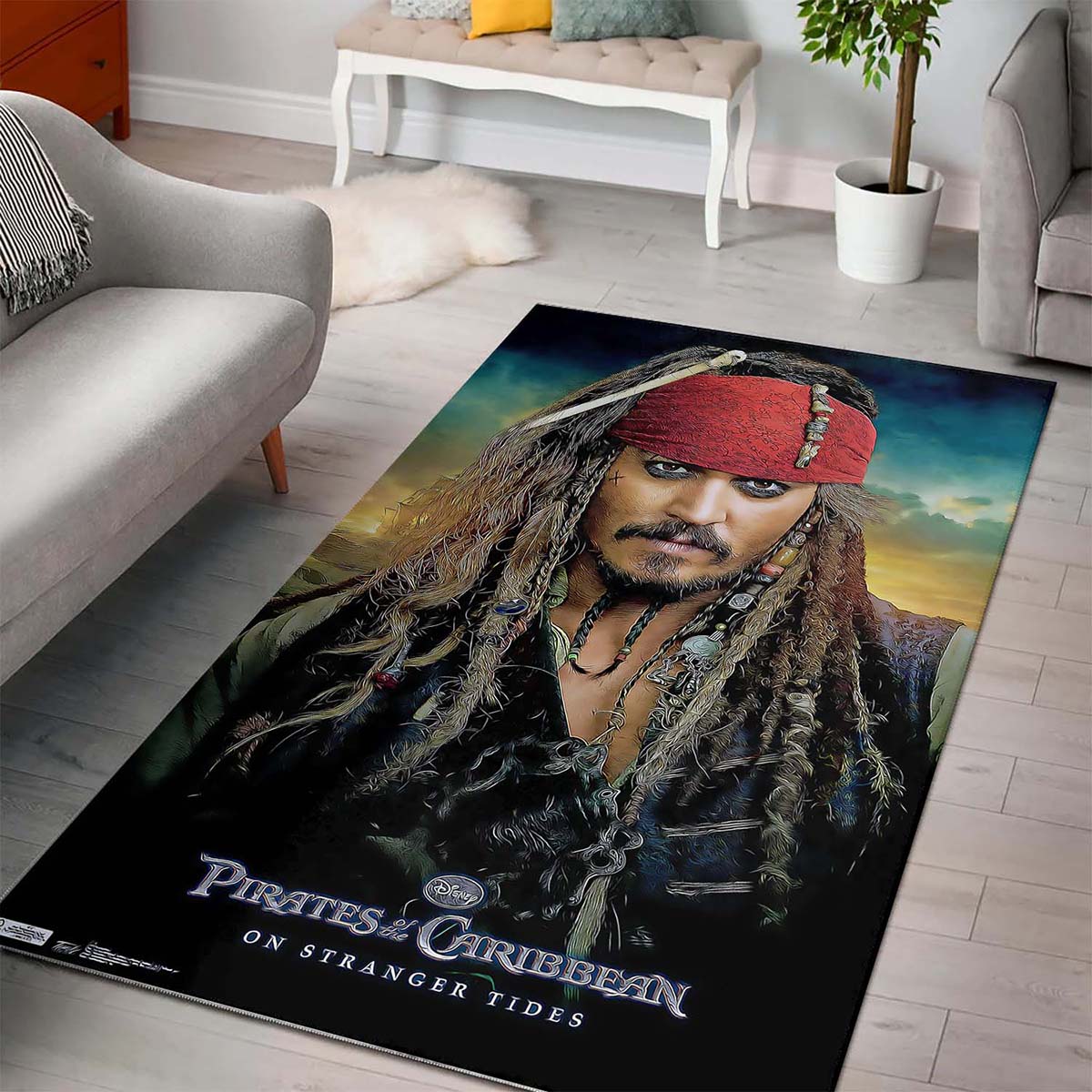 Jack Sparrow Pirates Of The Caribbean Teppich 3