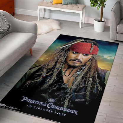 Jack Sparrow Pirates Of The Caribbean Teppich 3