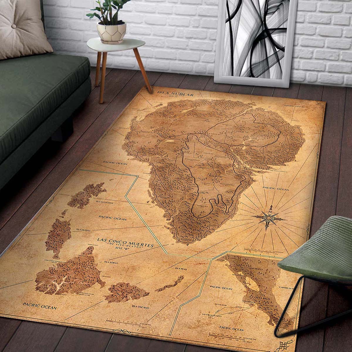 Jurassic Park Map 2 Teppich 2