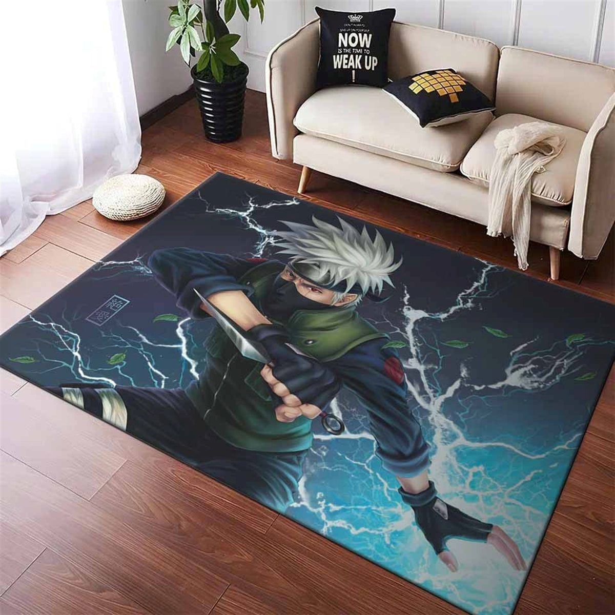 Kakashi Chidori Teppich