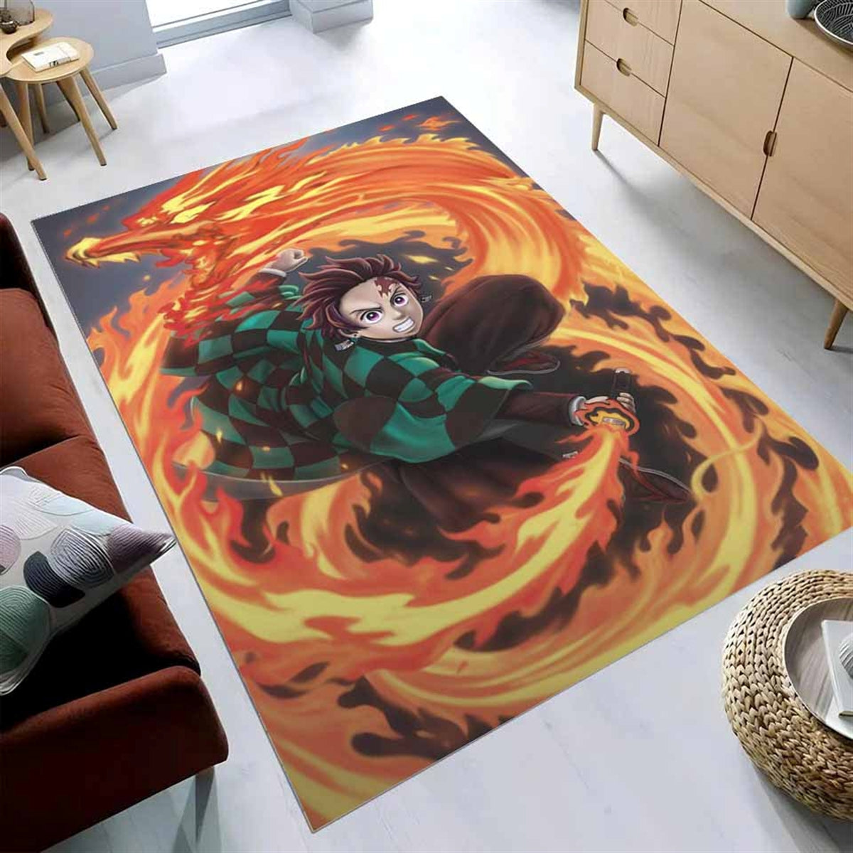Kamado Tanjiro - Kimetsu No Yaiba Teppich