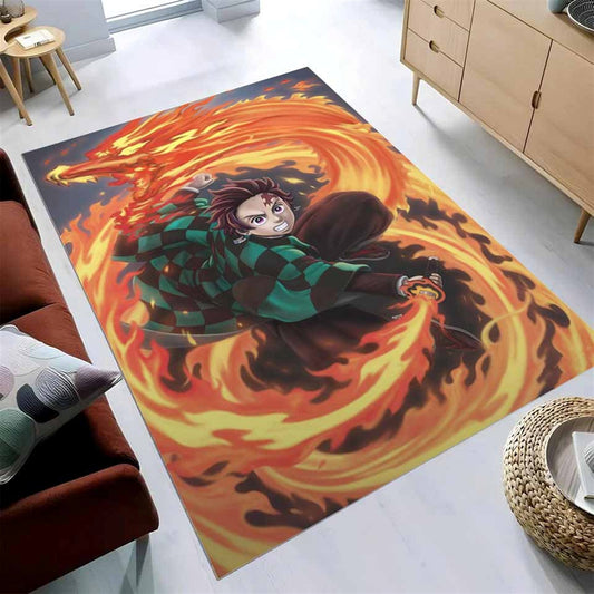 Kamado Tanjiro - Kimetsu No Yaiba Teppich