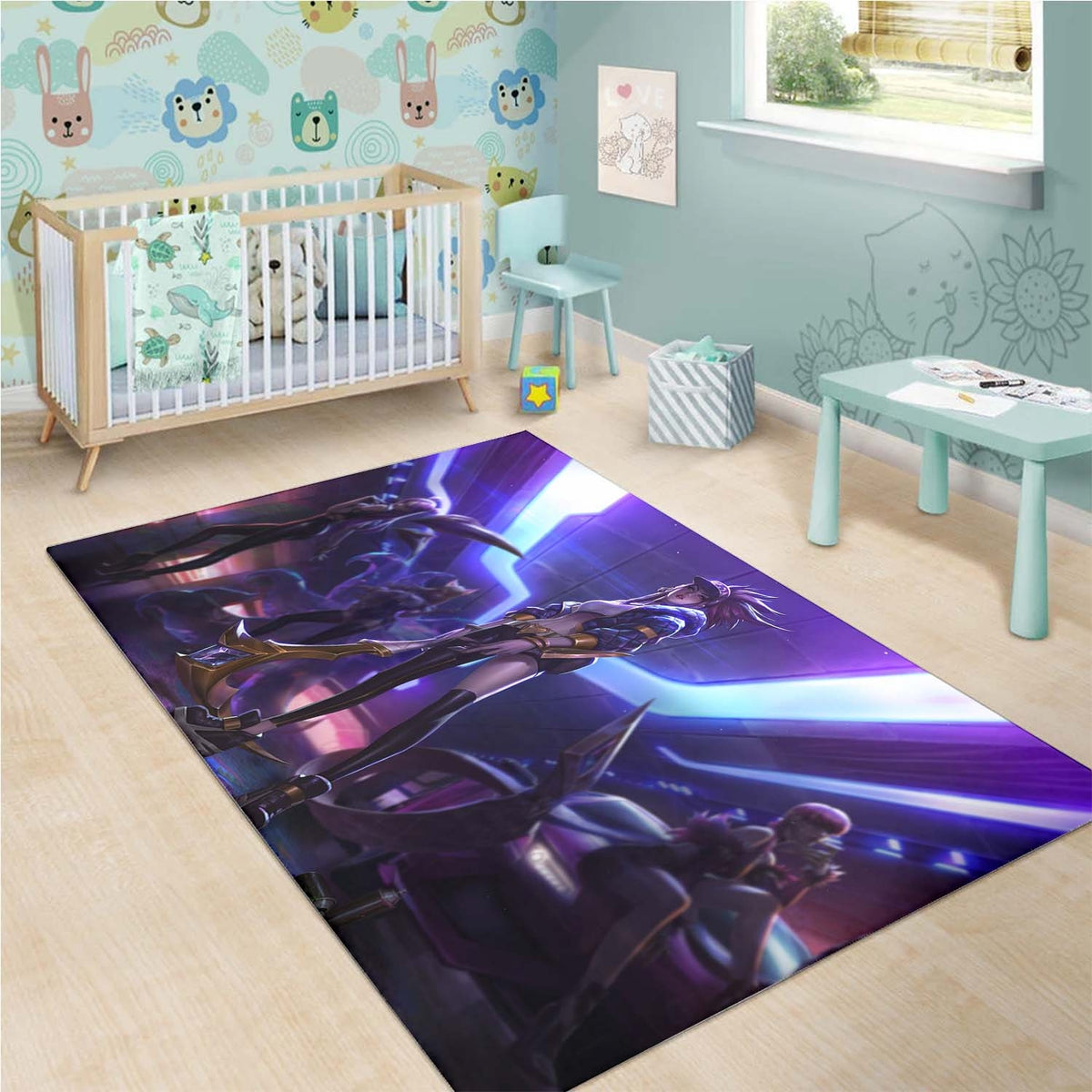 Kda Akali Ahri 1 Teppich