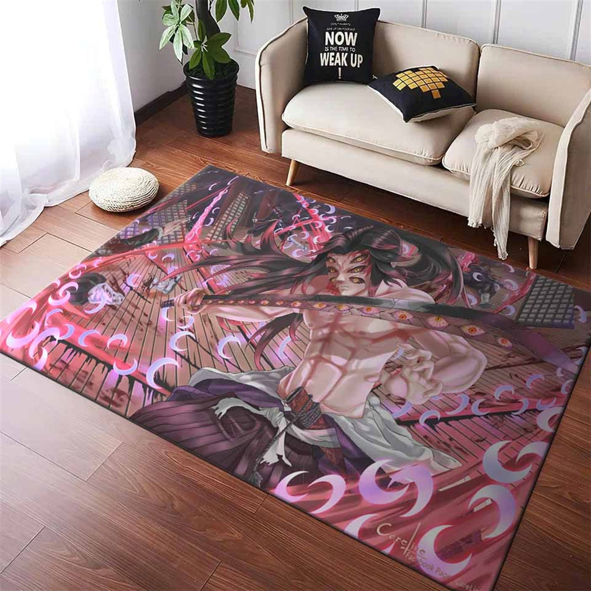 Kimetsu No Yaiba Kokushibou Teppich
