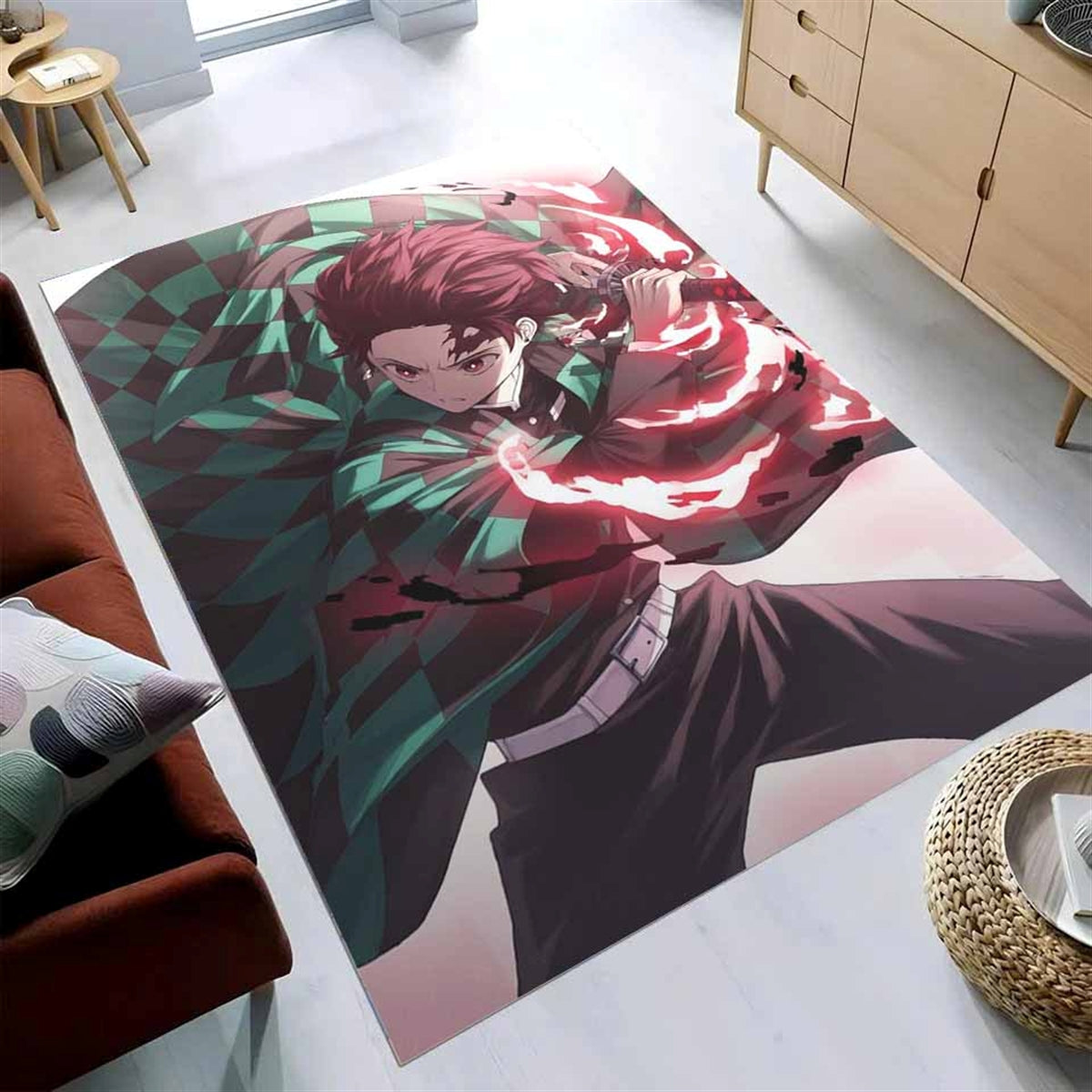 Kimetsu No Yaiba Tanjirou Kamado Teppich