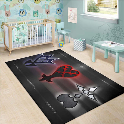 Kingdom Hearts Logo Gaming Teppich 3