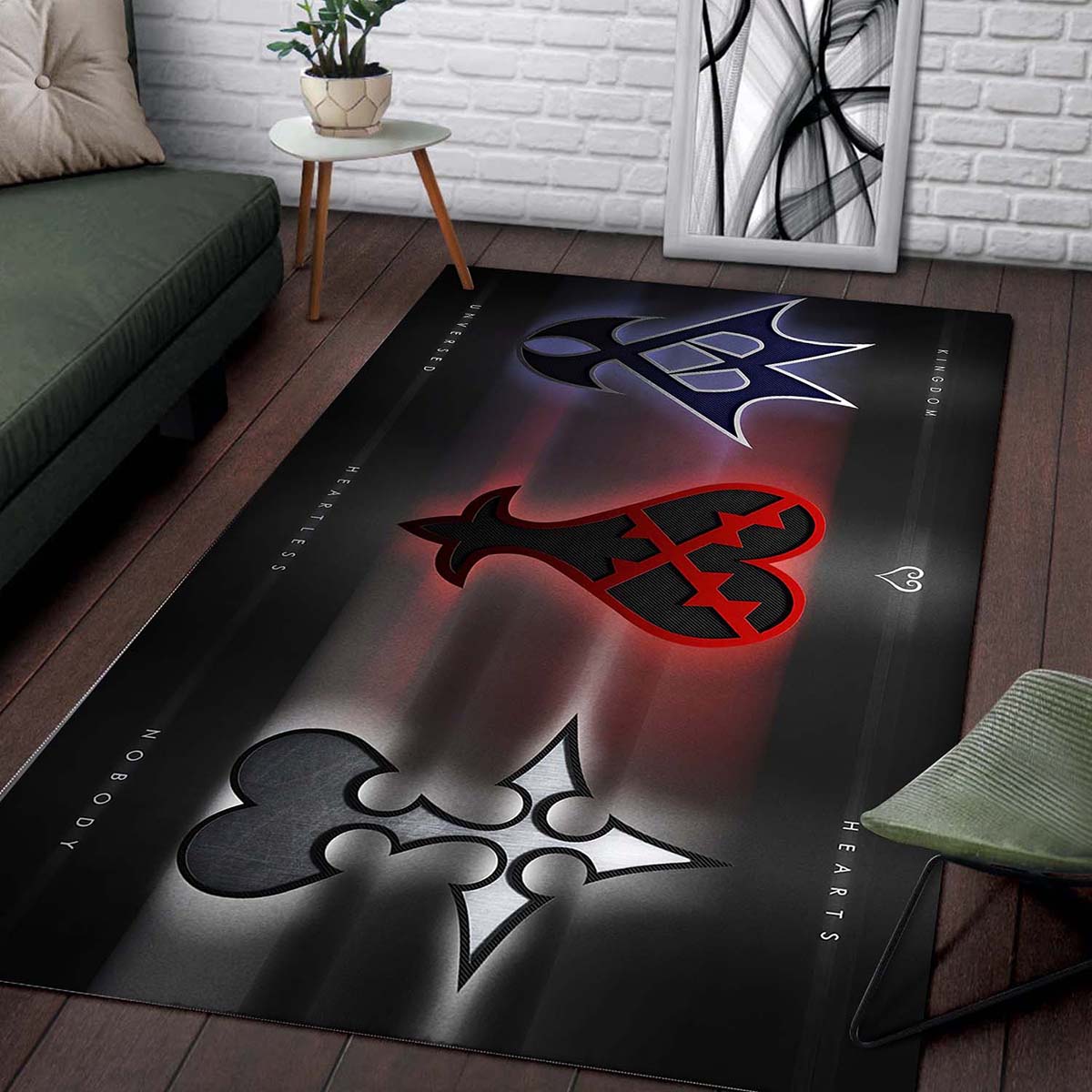 Kingdom Hearts Logo Gaming Teppich 2