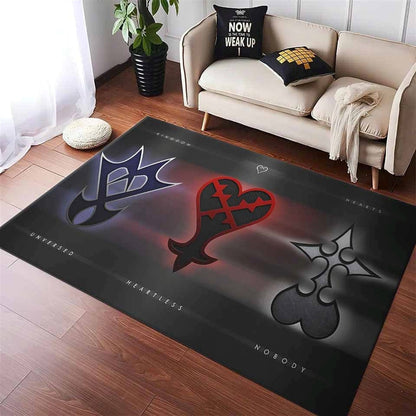 Kingdom Hearts Logo Gaming Teppich