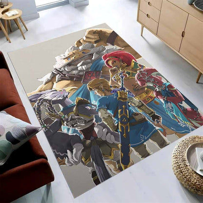 Legend Zelda Breath-Charakter Teppich