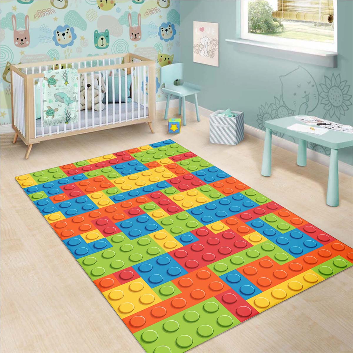 Lego Bricks Pattern Teppich 3