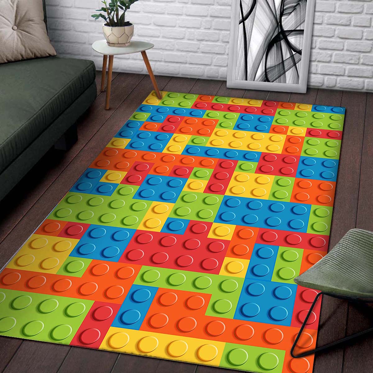 Lego Bricks Pattern Teppich 2