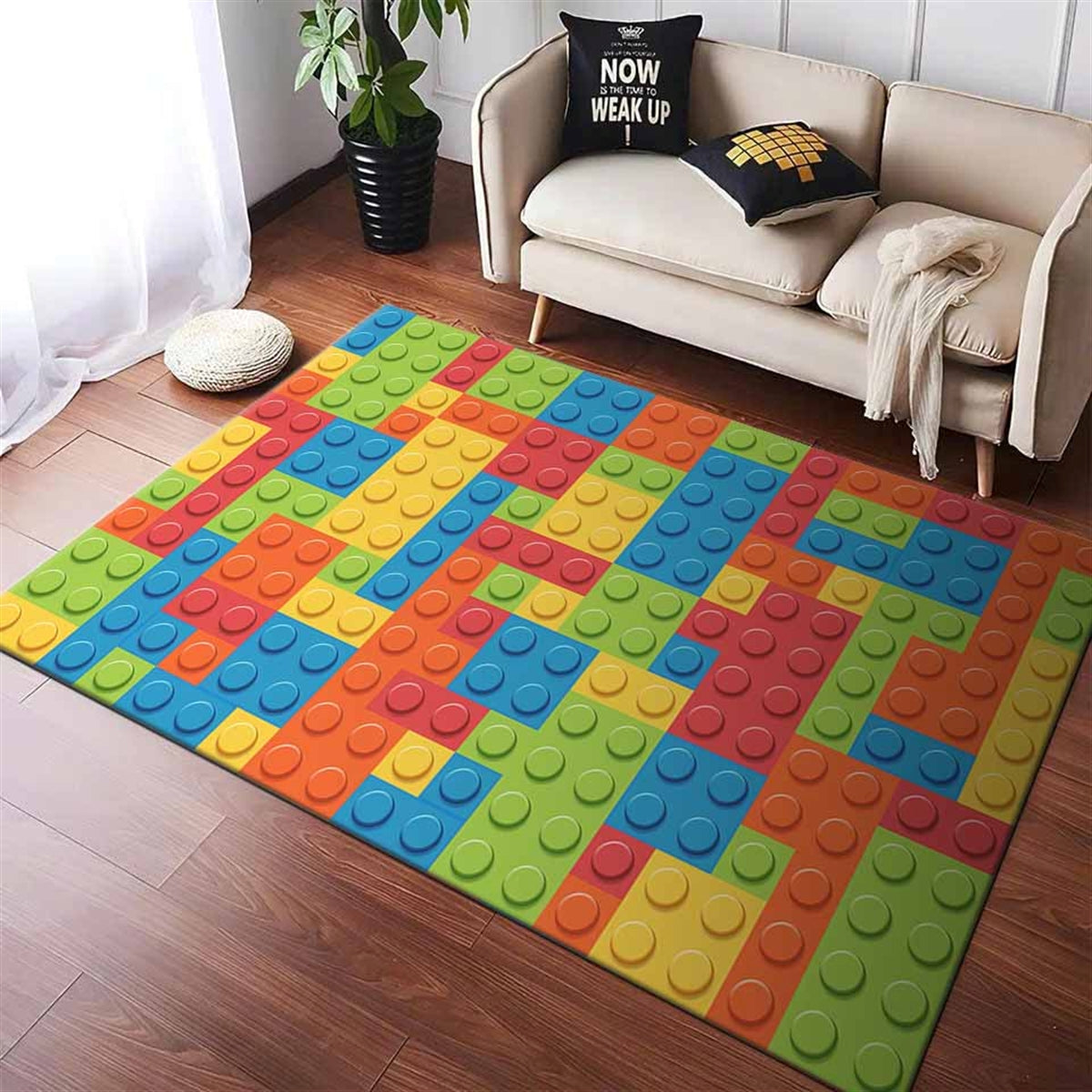 Lego Bricks Pattern Teppich