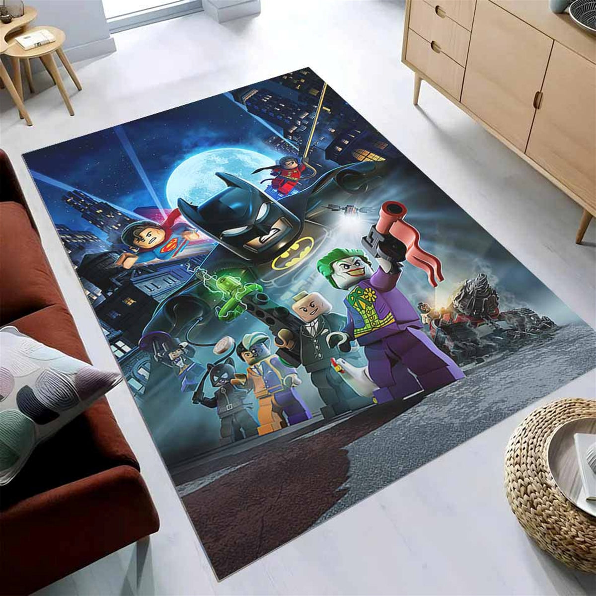 Lego The Batman Superheros Movies Teppich