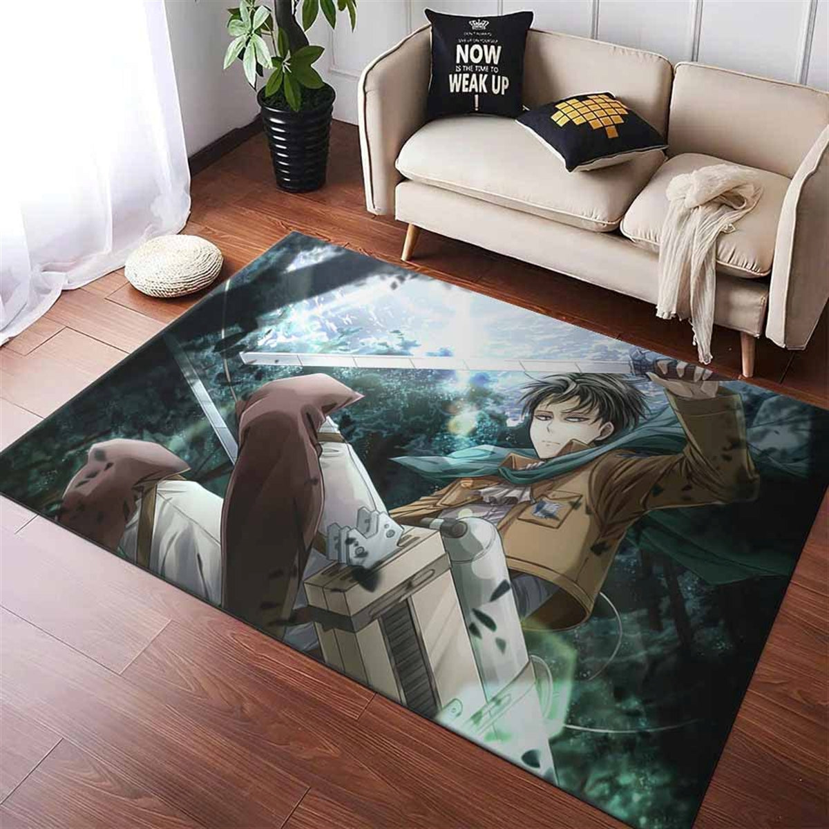 Levi Ackerman Aot Teppich