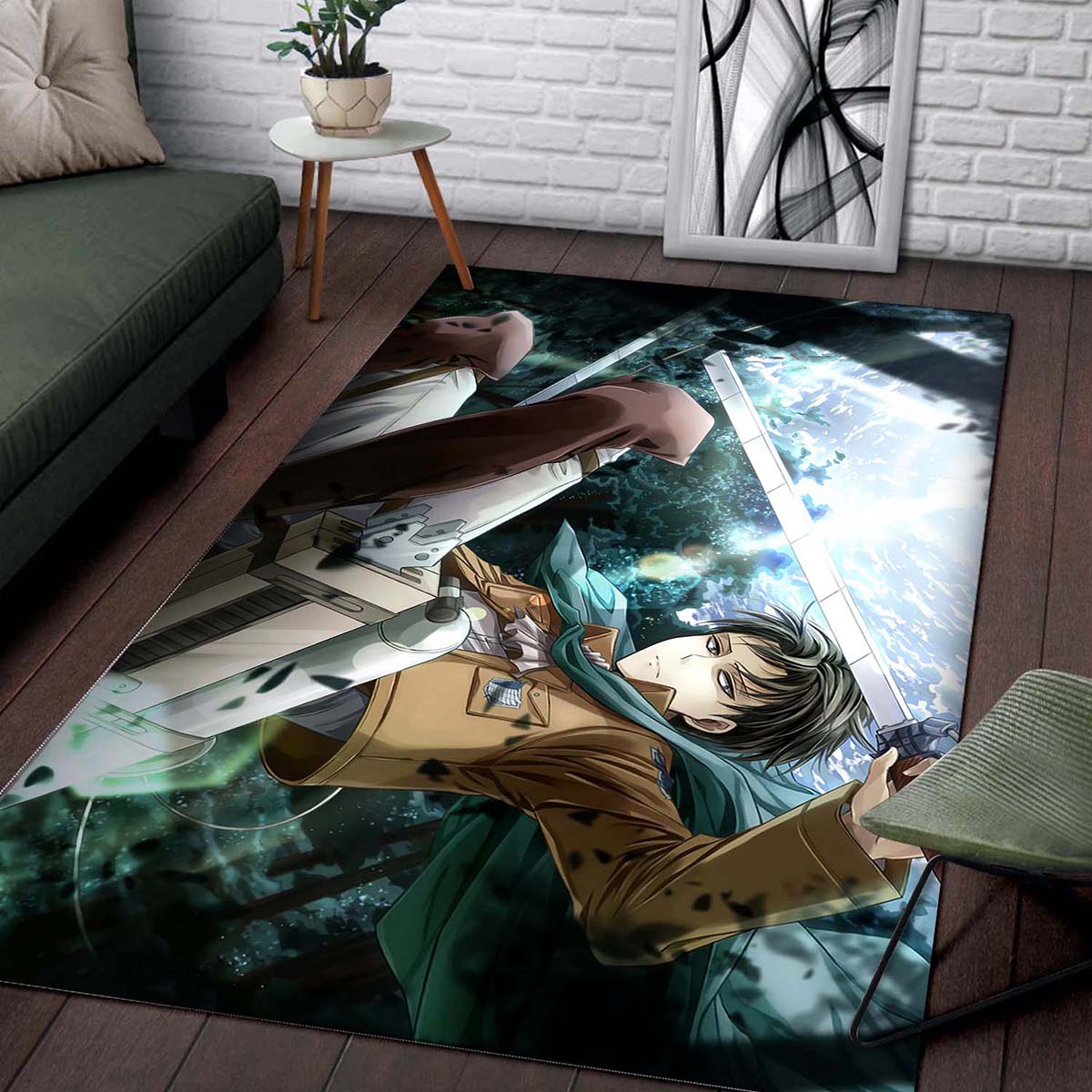 Levi Ackerman Aot Teppich 2