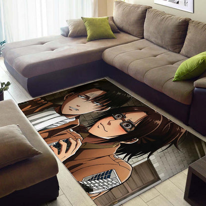 Levi Ackerman Hange Teppich 3