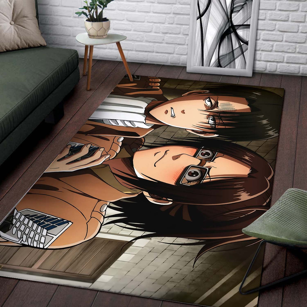 Levi Ackerman Hange Teppich 2