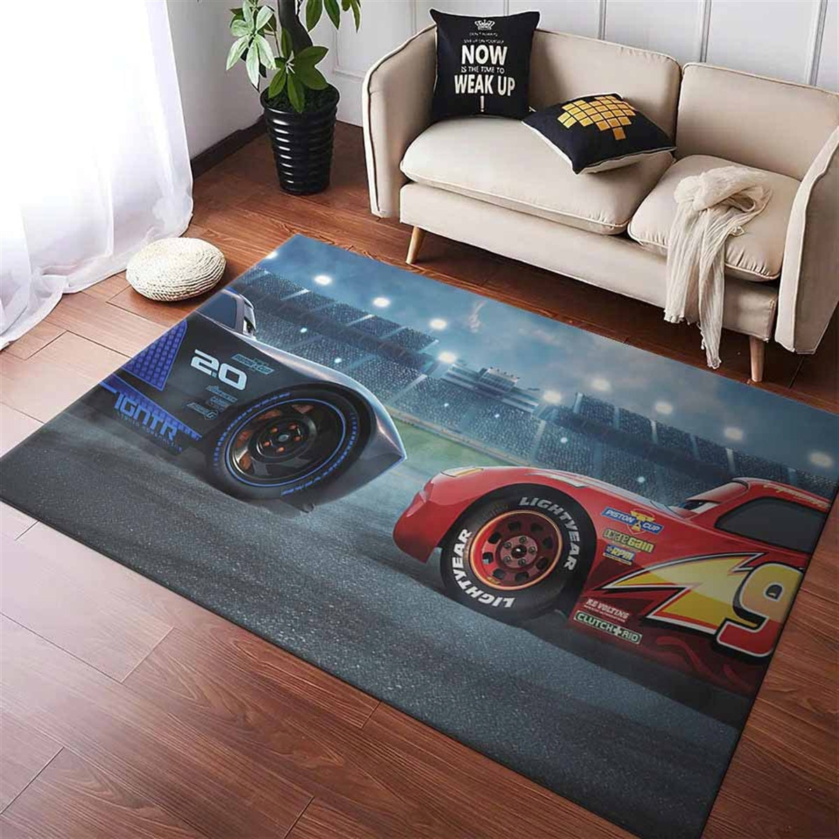 Lghtning Mcqueen Disney Cars 2 Teppich