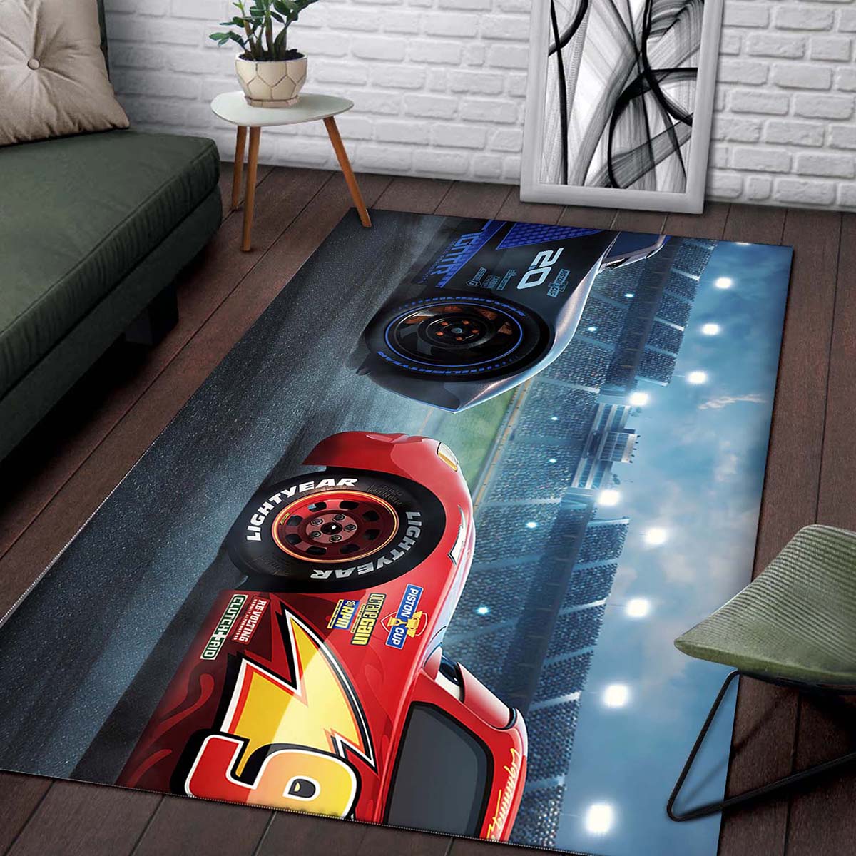 Lghtning Mcqueen Disney Cars 2 Teppich 2
