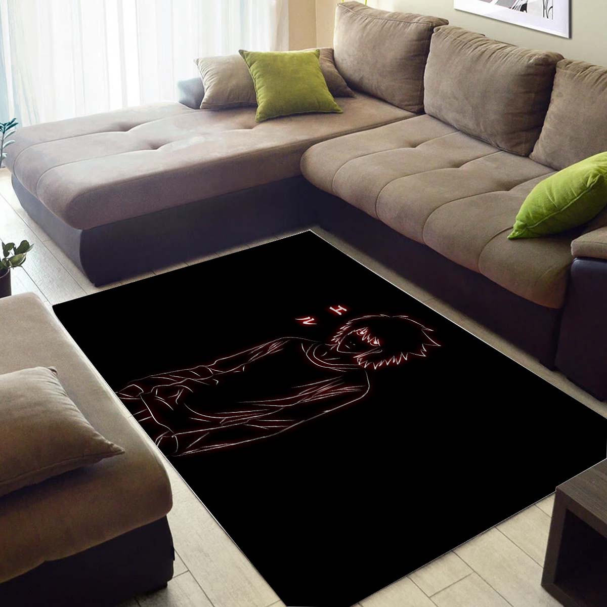 Light Yagami Black Teppich 3