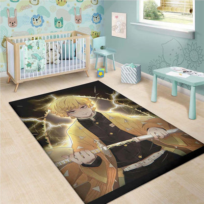 Lightning Zenitsu Agatsuma Demon Slayer 3 Teppich 3