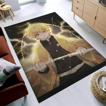 Lightning Zenitsu Agatsuma Demon Slayer 3 Teppich