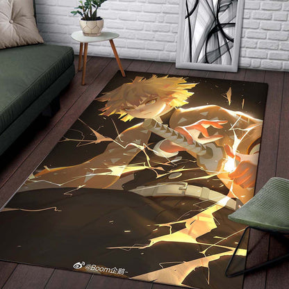 Lightning Zenitsu Agatsuma Demon Slayer Teppich 2