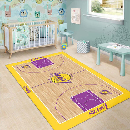 Los Angeles Lakers Basketball Teppich 3