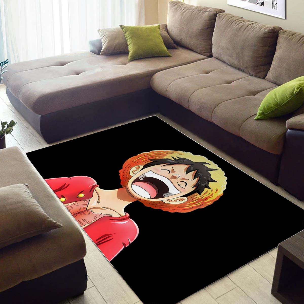 Luffy Laughing One Teppich 3
