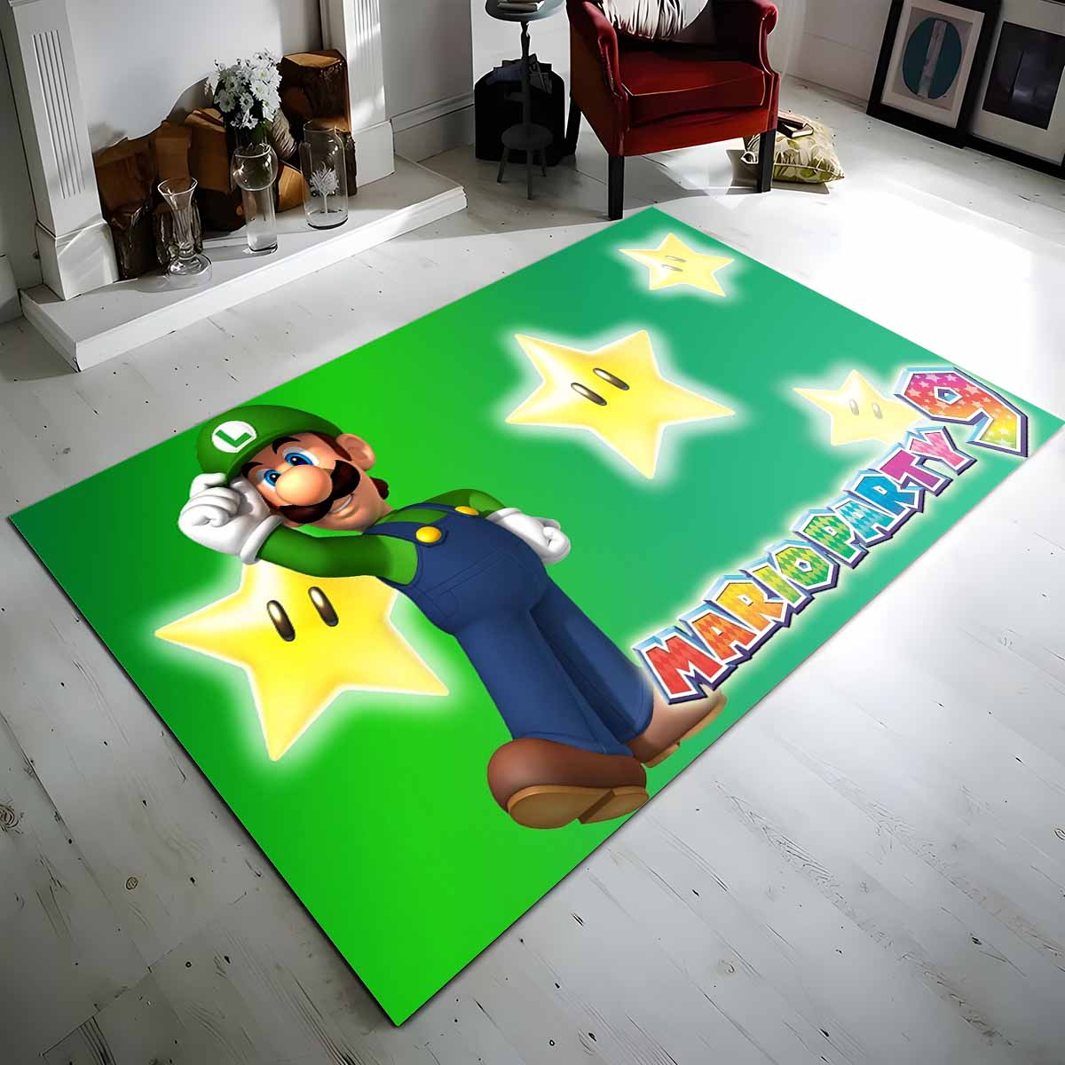 Luigi Mario Party Super Mario Teppich