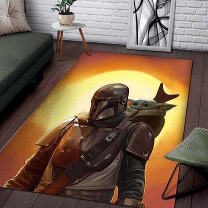 Mandalorian Baby Yoda Star Wars 84 Teppich 2