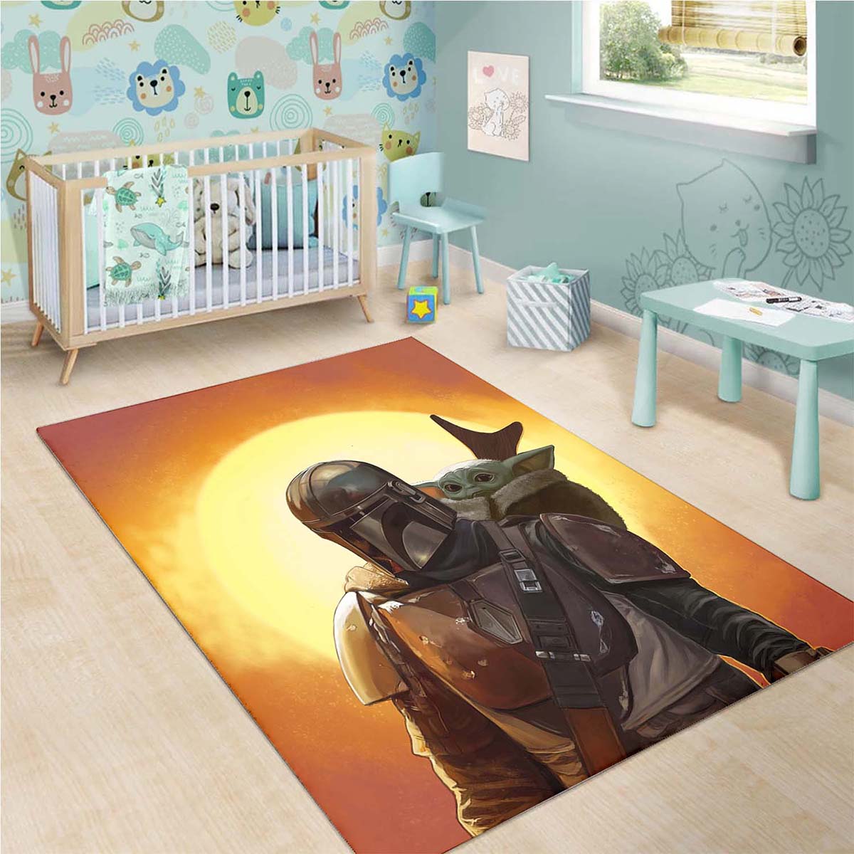 Mandalorian Baby Yoda Star Wars 84 Teppich 3