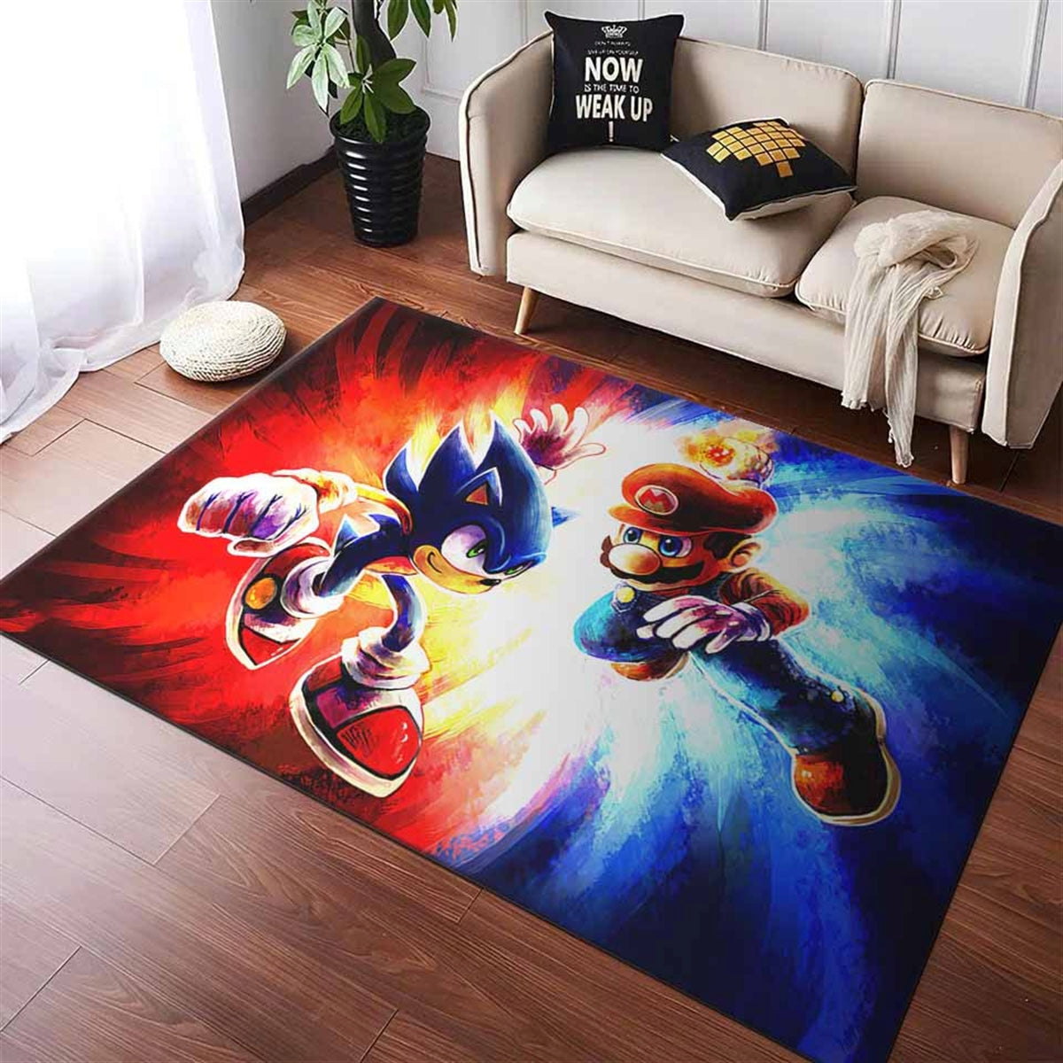 Mario And Sonic 02 Teppich