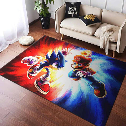 Mario And Sonic 02 Teppich