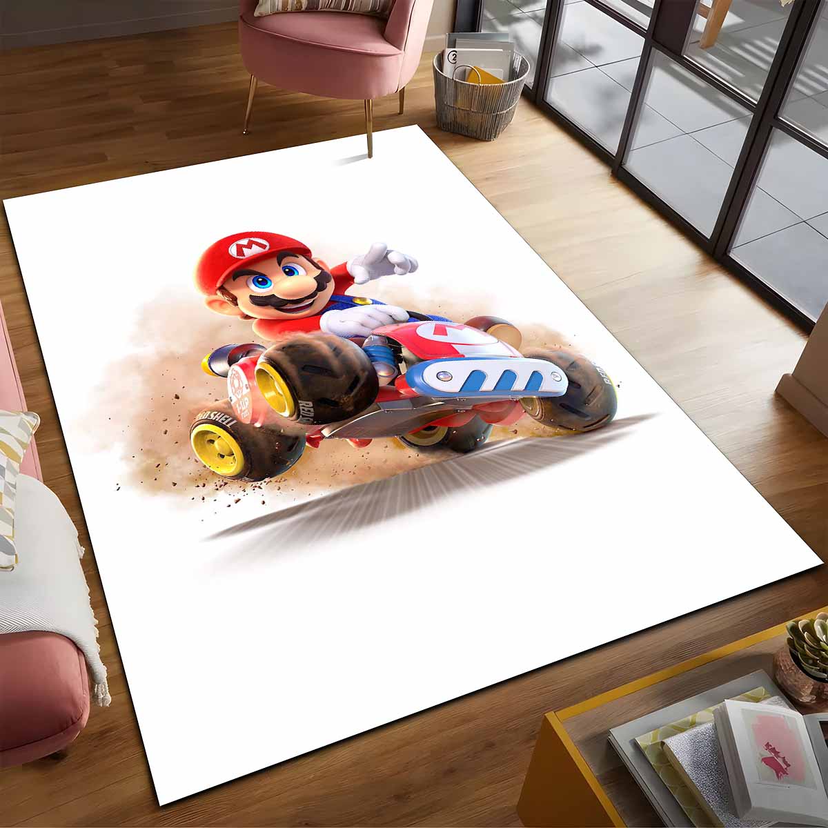 Mario In Mario Kart Welt Teppich 2