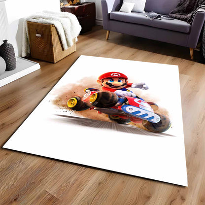 Mario In Mario Kart Welt Teppich