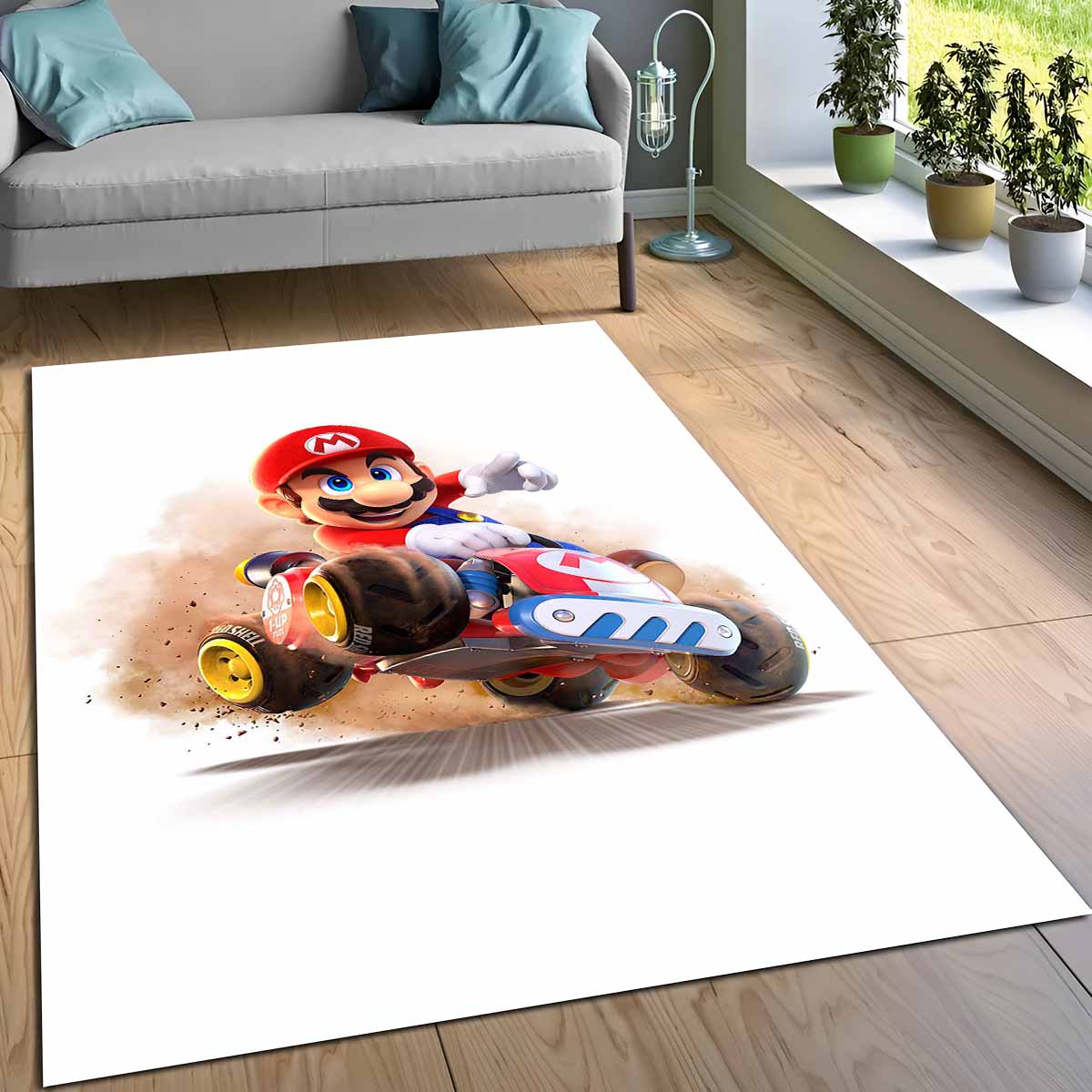 Mario In Mario Kart Welt Teppich 3