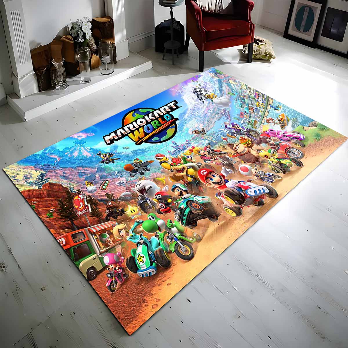 Mario Kart Welt Teppich