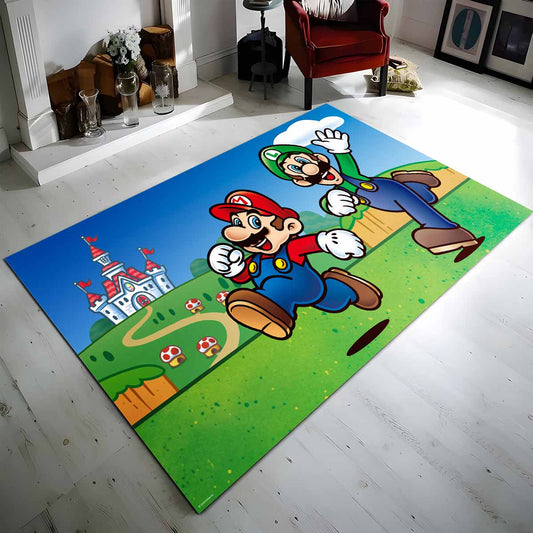 Mario Und Luigi Super Mario 4 Teppich